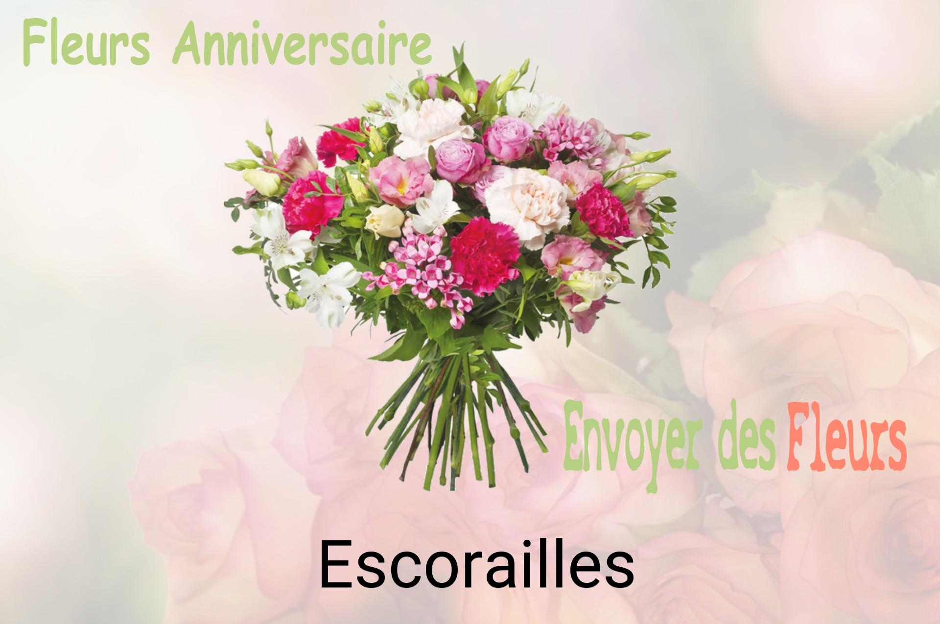Bouquet de fleurs d’anniversaire livré à Escorailles