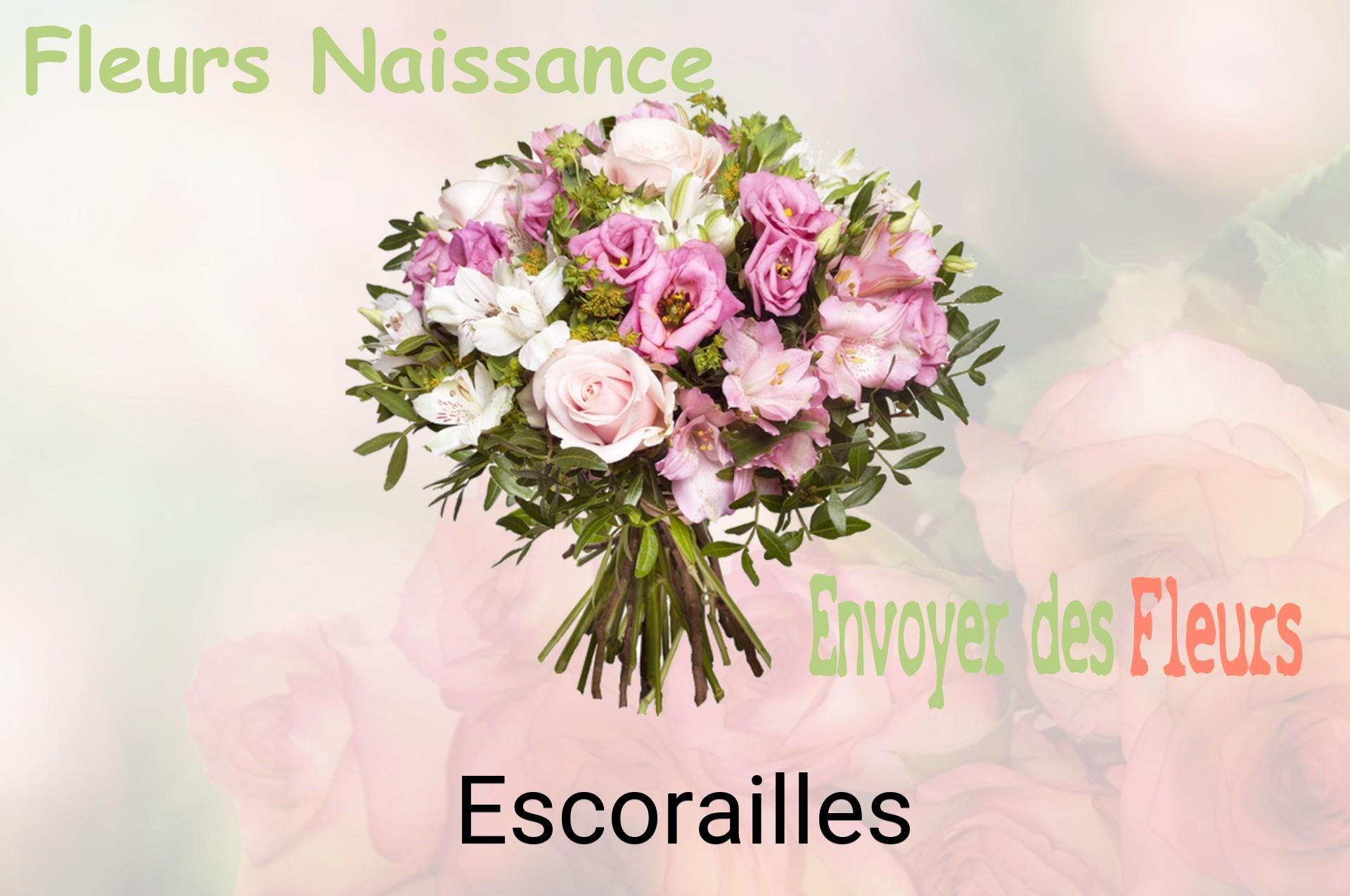 Bouquet de fleurs de naissance livré à Escorailles